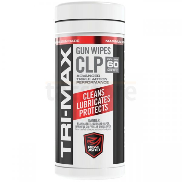 Real Avid Tri-Max CLP Gun Wipes - 60 pcs Canister