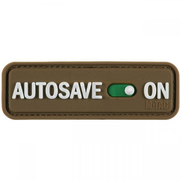 M-Tac Autosave Rubber Patch - Coyote