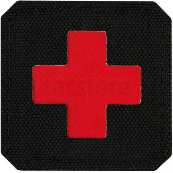 M-Tac Medic Cross Laser Cut Patch - Black / Red
