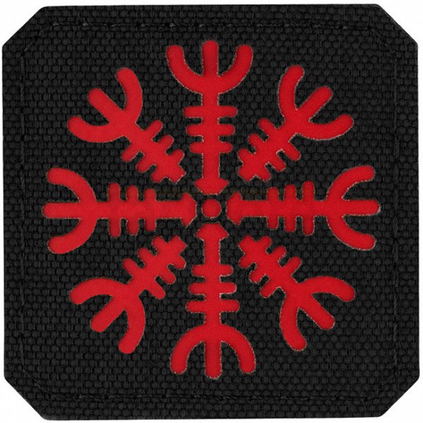 M-Tac Helm of Terror Laser Cut Patch - Black / Red