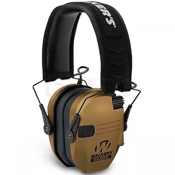 Walkers Razor Slim Electronic Earmuff - Battle Brown