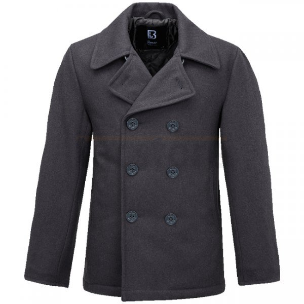 Brandit Pea Coat - Anthracite - M