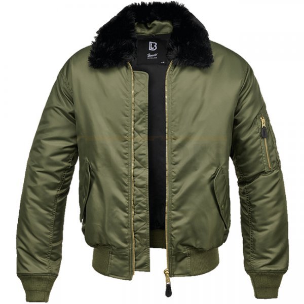 Brandit MA2 Jacket Fur Collar - Olive - 2XL