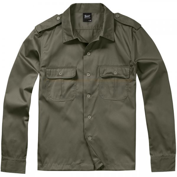 Brandit US Shirt Longsleeve - Olive - 6XL