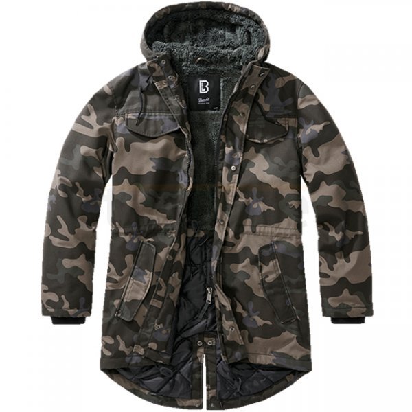 Brandit Marsh Lake Teddyparka - Darkcamo - L