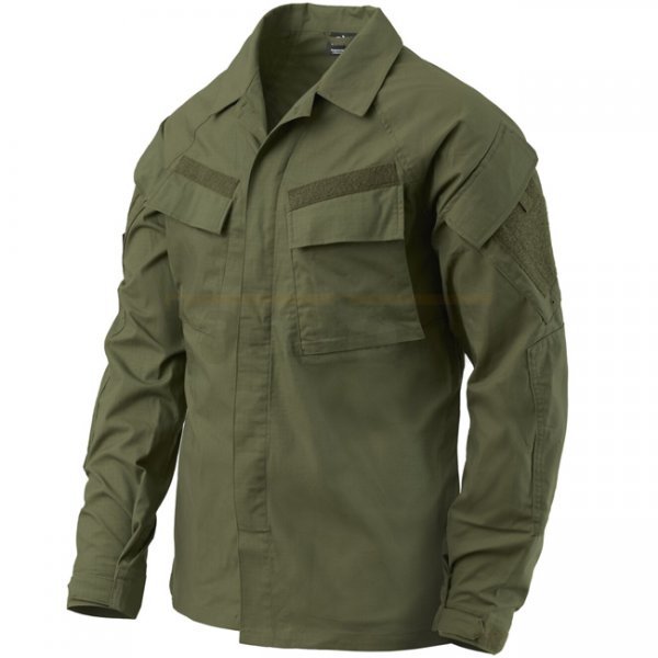 Helikon-Tex Raid Shirt - PolyCotton Stretch Ripstop - Olive Green - S