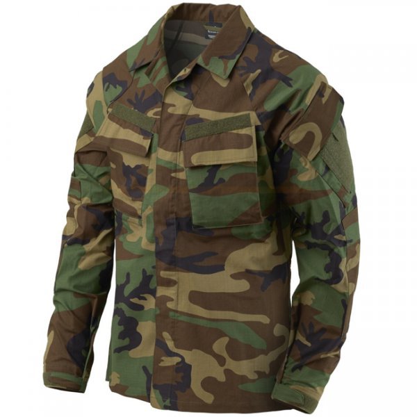 Helikon-Tex Raid Shirt - PolyCotton Stretch Ripstop - US Woodland - S