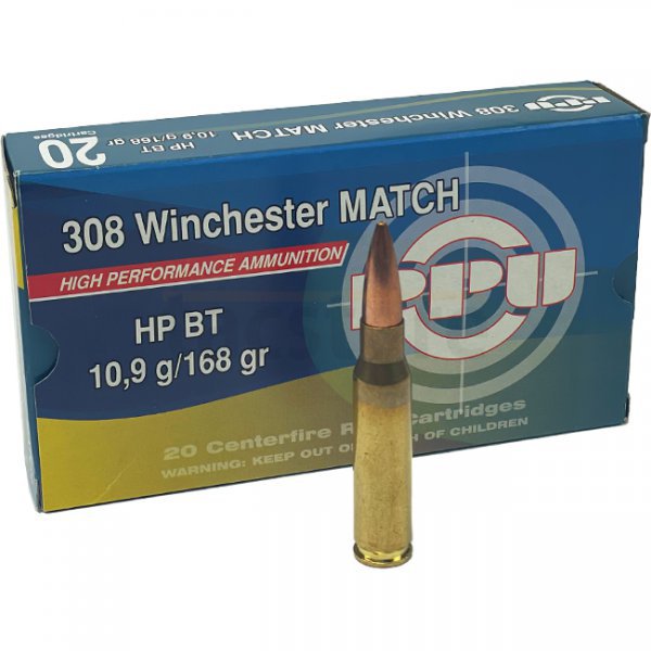 PPU .308 Win A-496 MATCH 168gr 20pcs