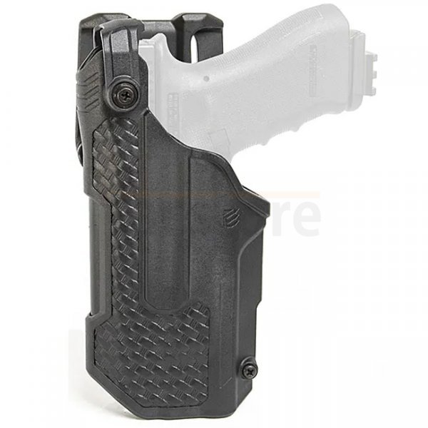 BLACKHAWK T-Series L3D LB Duty Holster Basketweave SIG P320/P250 TLR-1/2 LH - Black