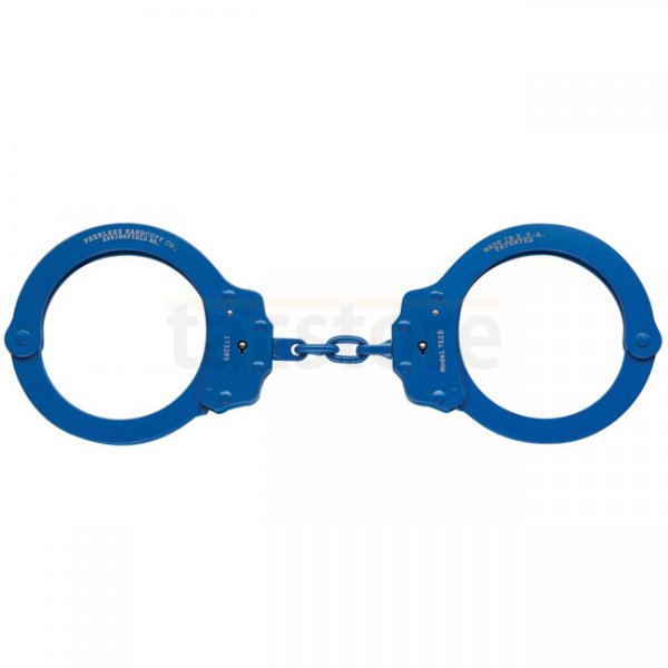 Peerless Model 752C Oversize Chain Link Handcuff - Blue