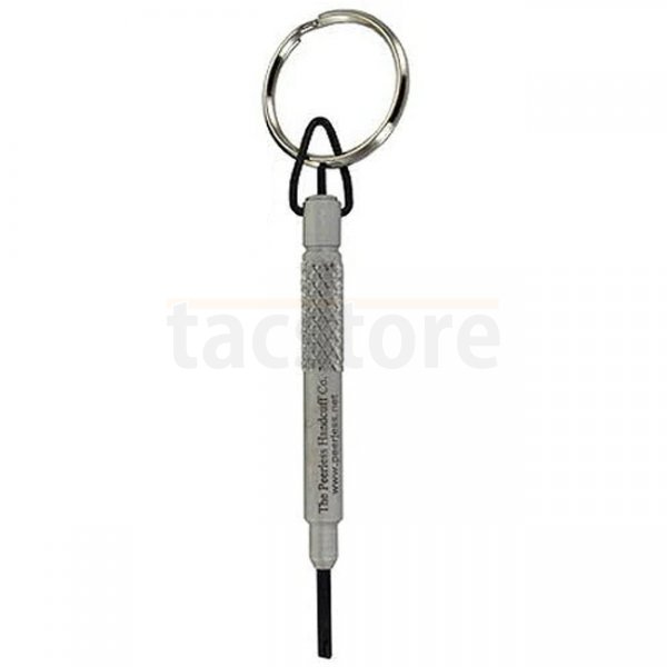 Peerless Oversize Handcuff Key Ring - Nickel