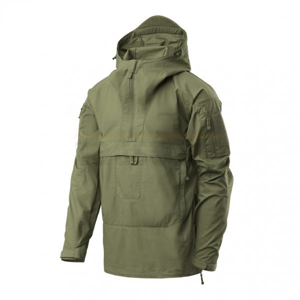 Helikon-Tex Tracer Anorak Jacket - Polycotton Stretch Ripstop - Olive Green - M