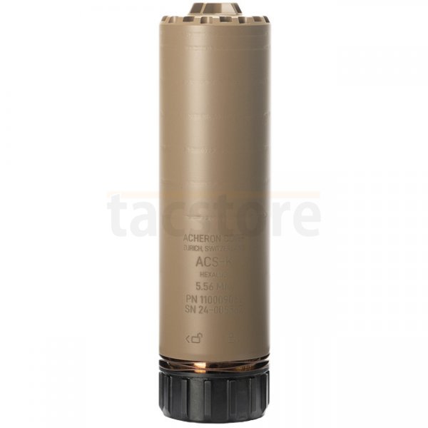 Acheron ACS-K HexaLug Suppressor 5.56mm - Dark Earth