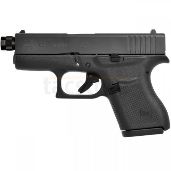 Glock 43 Subcompact Slim 9x19mm Threaded - Black