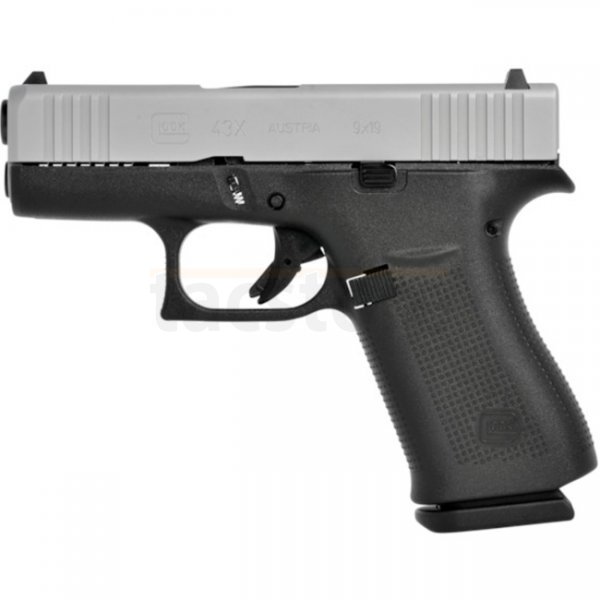 Glock 43X Silver Slide FS 9x19mm