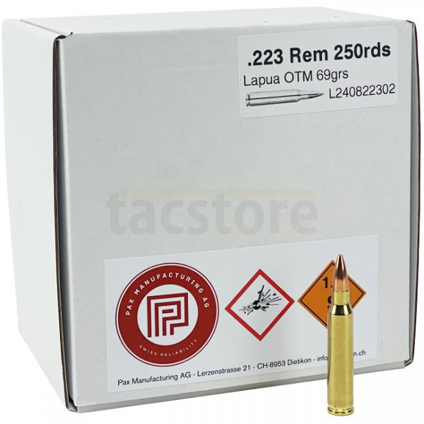 PAX .223 Rem 69gr FMJ 250pcs