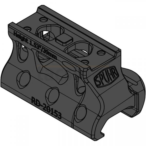 Spuhr Aimpoint T-2 Mount H39 mm/1.53 Inch Picatinny