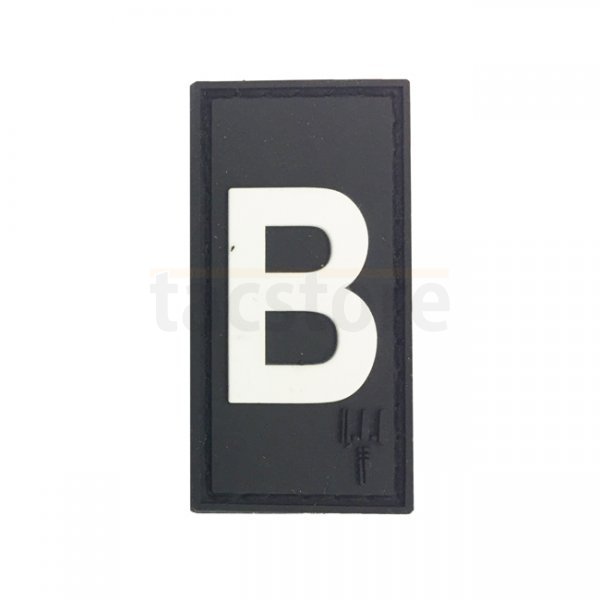 Pitchfork Letter B Patch - Black