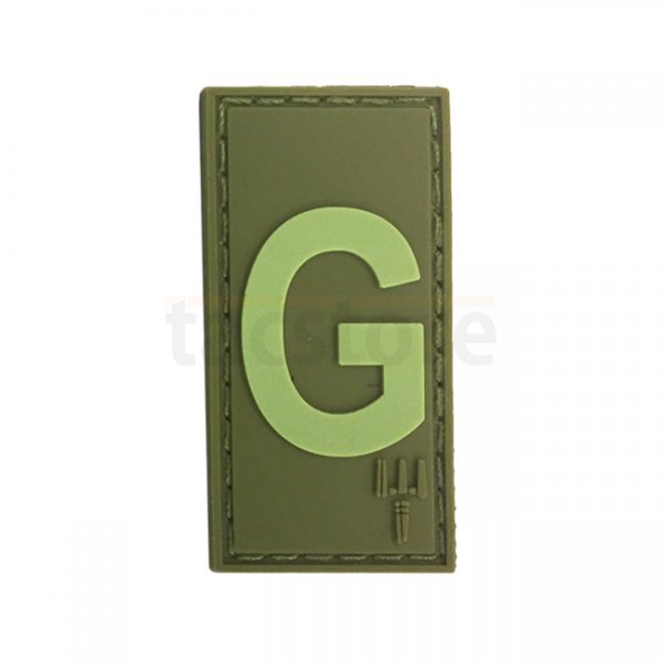 Pitchfork Letter G Patch - Olive