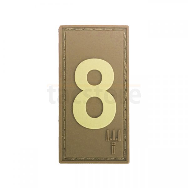 Pitchfork Number 8 Patch - Tan