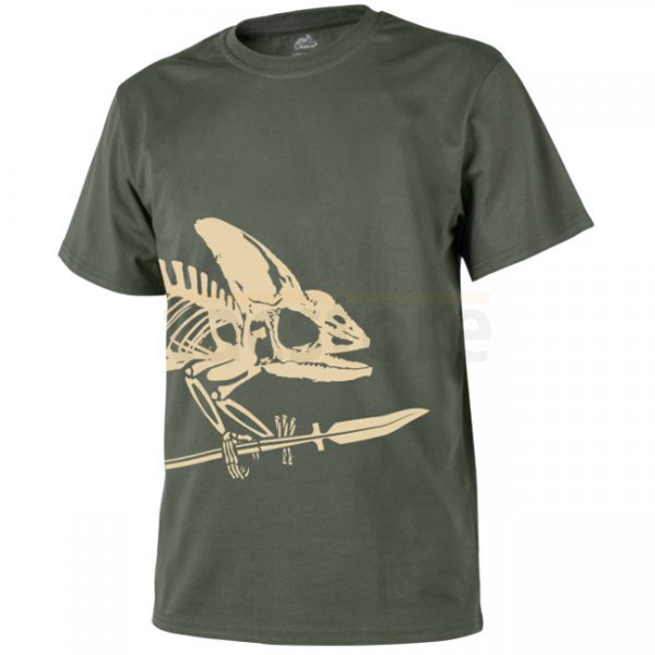 Helikon-Tex T-Shirt Full Body Skeleton - Olive Green - M