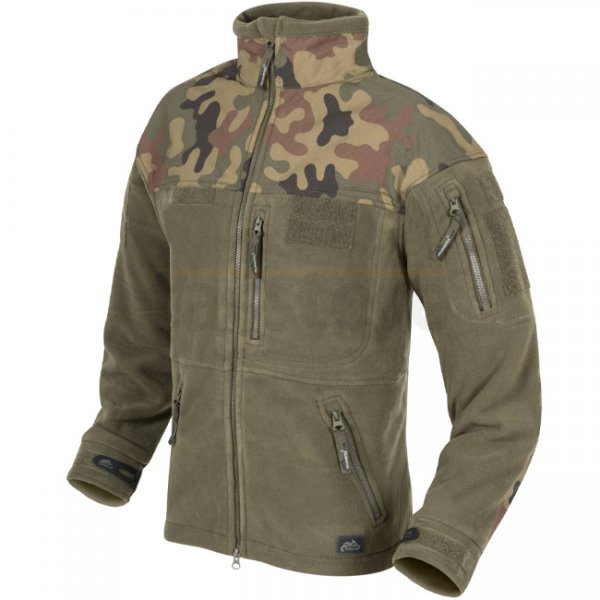 Helikon-Tex Polish Infantry Fleece Jacket - Olive Green / PL Woodland - S