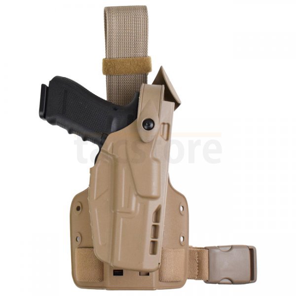 Safariland 7304-SP10 7TS ALS/SLS Holster CZ P10C - Dark Earth - Links