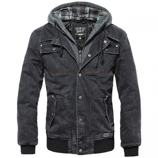 Brandit Dayton Jacket & Sweathood - Black - 2XL