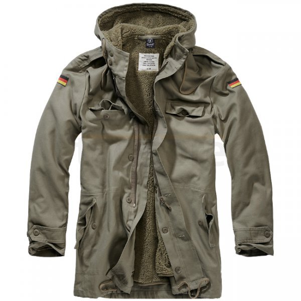 Brandit BW Parka Flag - Olive - M