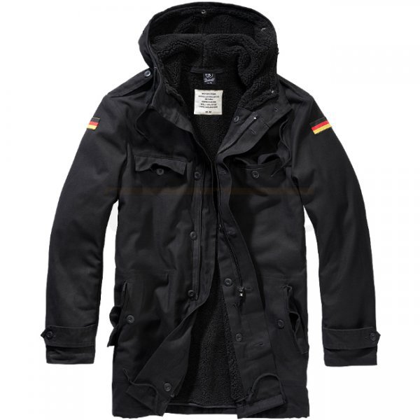 Brandit BW Parka Flag - Black - L