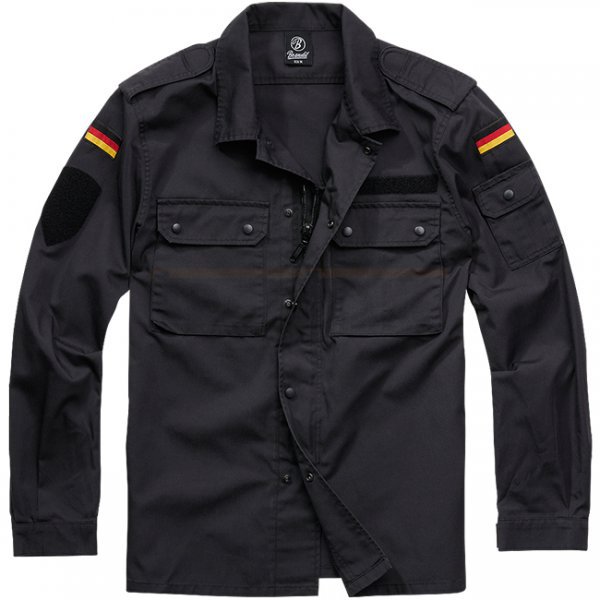 Brandit BW Field Shirt - Black - M