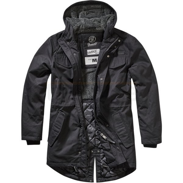 Brandit Marsh Lake Teddyparka - Black - M