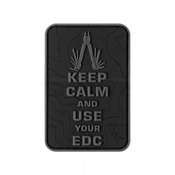 JTG Keep Calm EDC Rubber Patch - Blackops