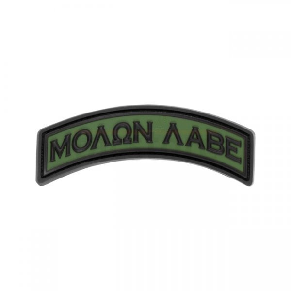 JTG Molon Labe Tab Rubber Patch - Forest