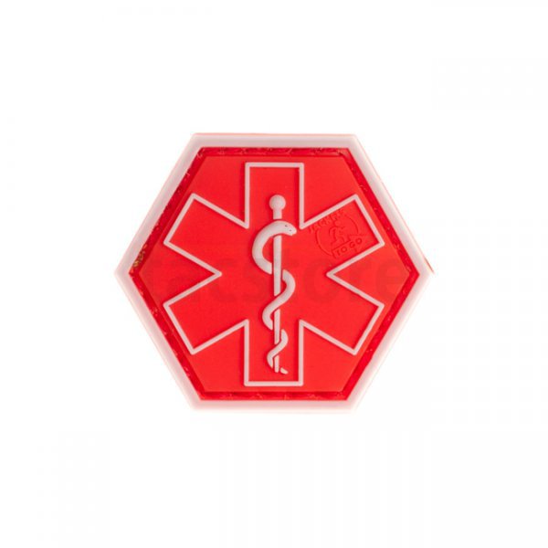 JTG Paramedic Hexagon Rubber Patch - Red