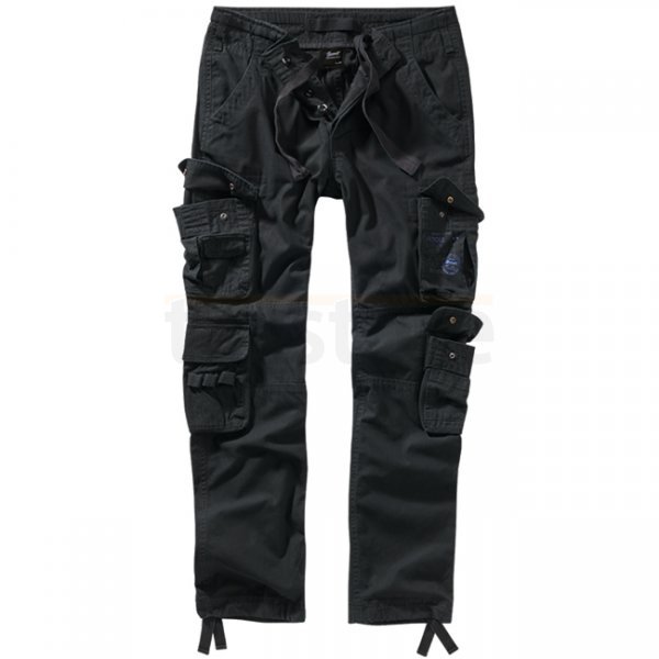 Brandit Pure Slim Fit Trousers - Black - L