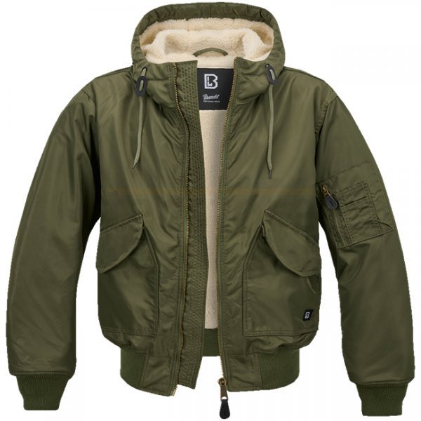 Brandit CWU Jacket hooded - Olive - M