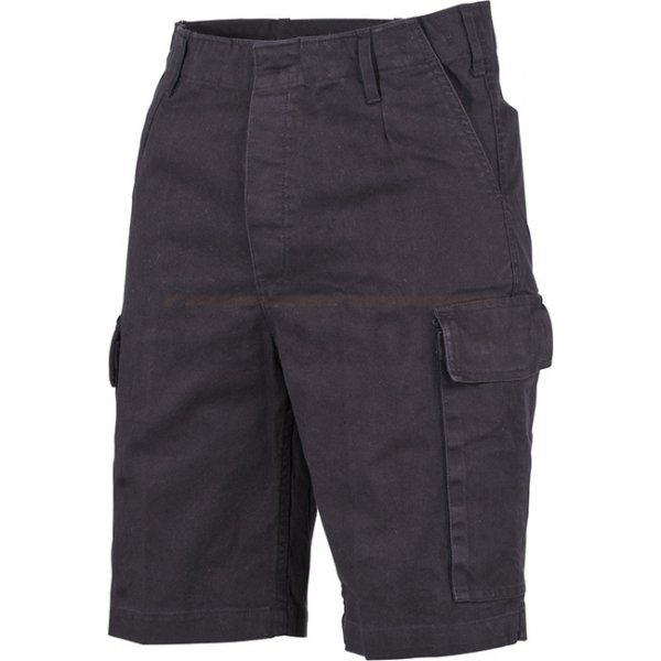 MFH BW Moleskin Bermuda Shorts - Black Stonewashed - XS