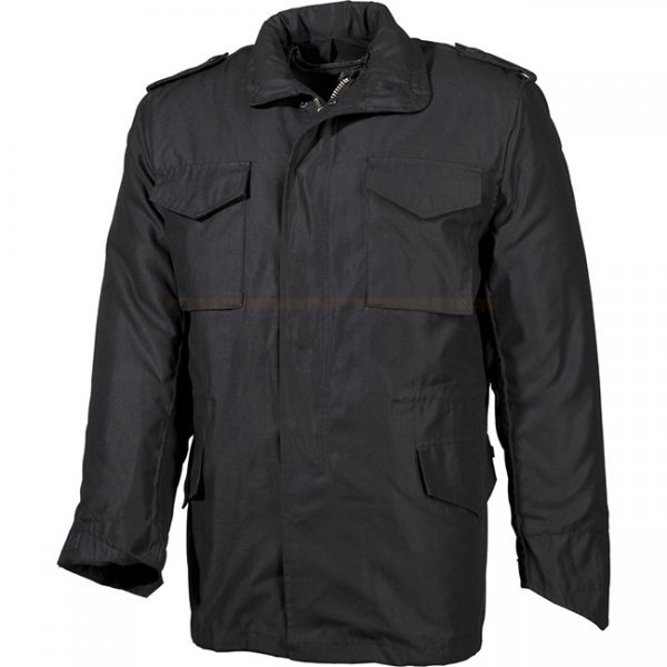 MFH US Field Jacket M65 Lined - Black - 3XL