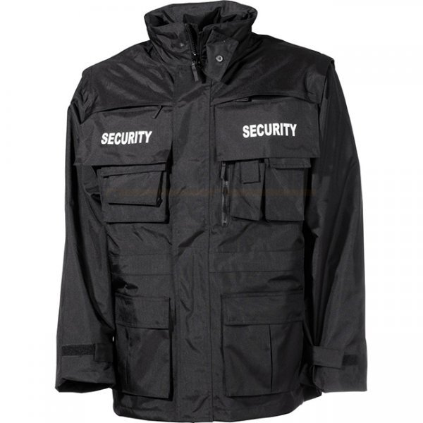 MFH SECURITY Waterproof Parka - Black - XL