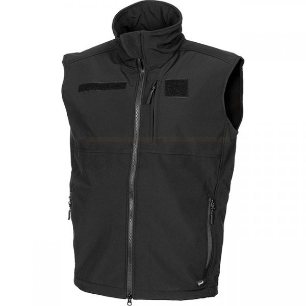 MFH Allround Soft Shell Vest - Black - M