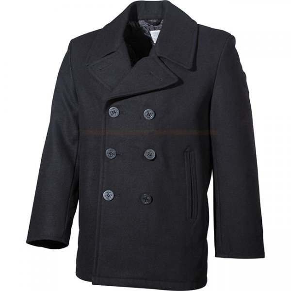 MFH US Pea Coat - Black - XXL