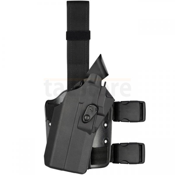 Safariland 7354RDS 7TS ALS Tactical Holster Glock 19/23/45 RedDot & Compact TacLight - Black - Right