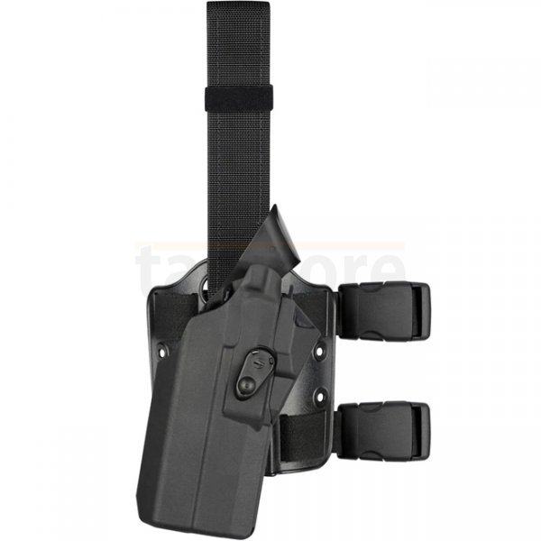 Safariland 7384RDS 7TS ALS OMV Tactical Holster Glock 19/23/45 RedDot & Compact TacLight - Black - Right