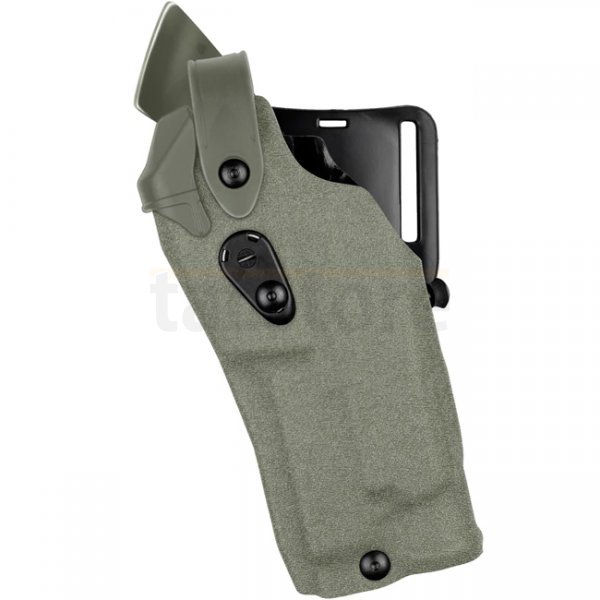 Safariland 6360RDS ALS/SLS Mid-Ride Holster STX Tactical Sig Sauer P320 X-Carry RedDot & TacLight - Olive - Left