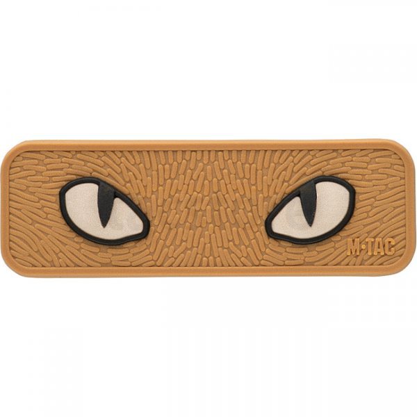 M-Tac Cat Eyes 3D Rubber Patch GID - Coyote