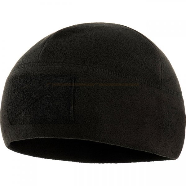 M-Tac Tactical Fleece Watch Cap Beanie & Patch Panel - Black - XL