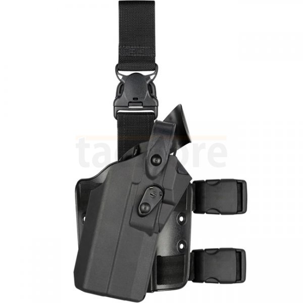 Safariland 7305RDS 7TS ALS/SLS Tactical Holster Glock 17 RedDot & TacLight - Black - Right