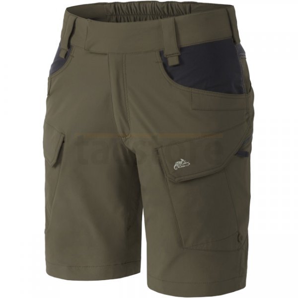 Helikon-Tex Women's OTS Outdoor Tactical Shorts 8.5 - Taiga Green / Black - XS