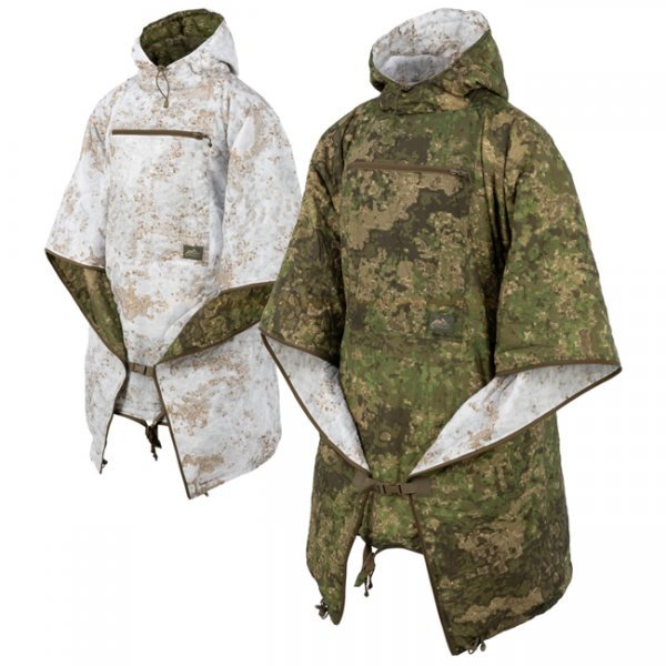 Helikon-Tex Reversible Swagman Roll Poncho - Pencott Wildwood / Pencott Snowdrift